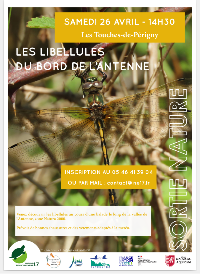 Pensez à réserver auprès de NAture Environnement 17